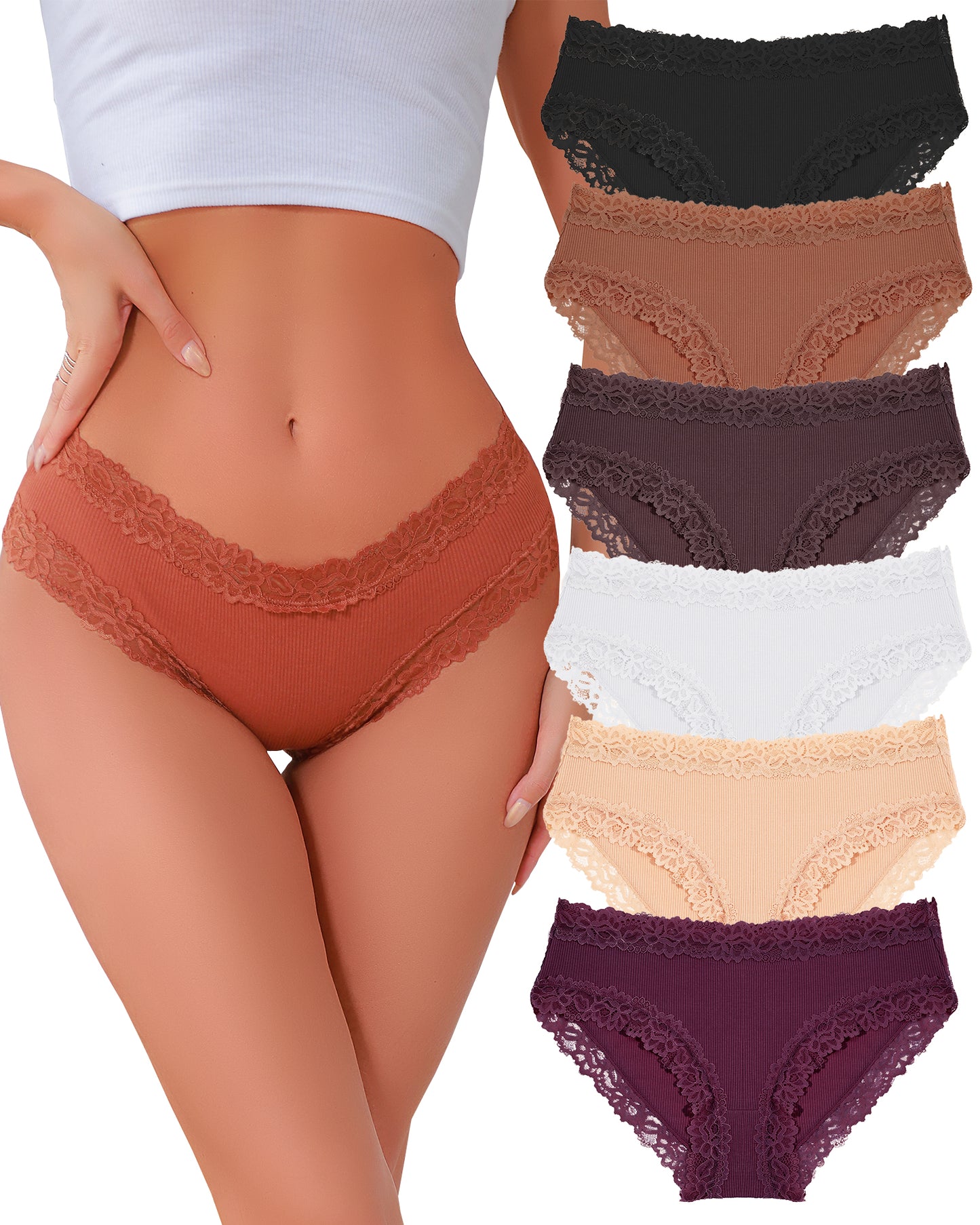 6 Pcs Cotton Underwear