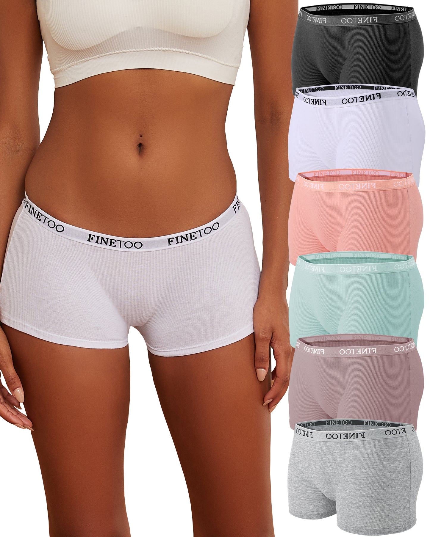 6Pcs Cotton Boxer Briefs
