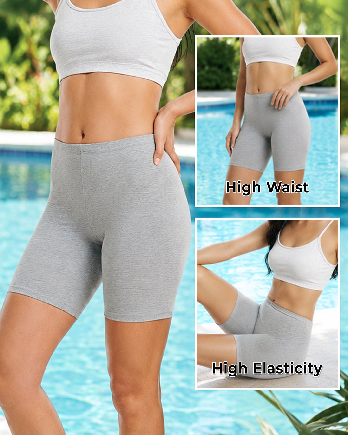 Finetoo Cotton Boy Shorts Panties 3 Pack