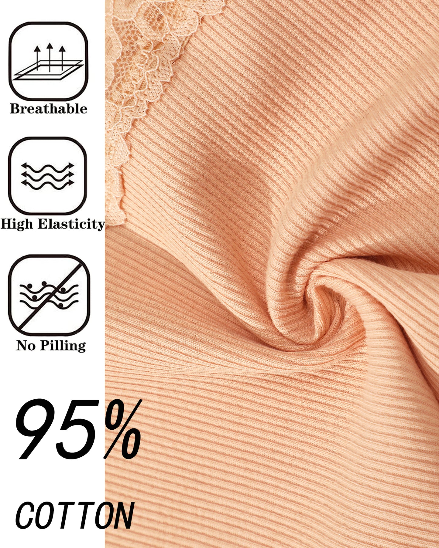 6 Pcs Cotton Underwear