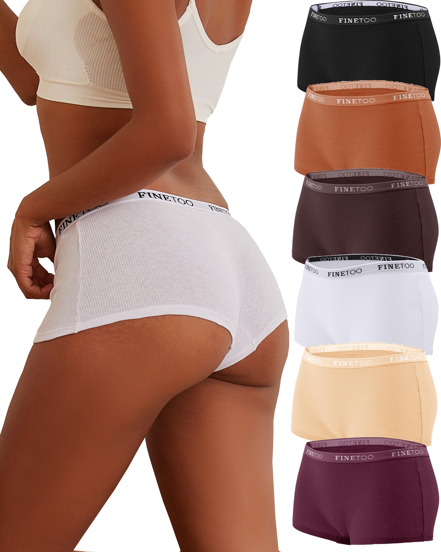 6Pcs Cotton Boxer Briefs