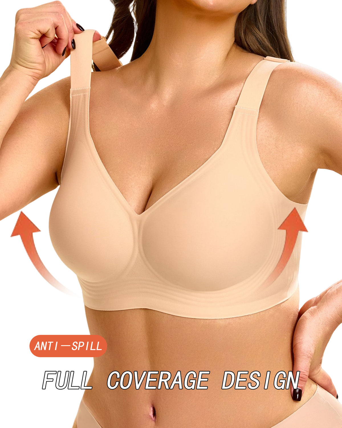 Womens Wireless Jelly Bra Plus Size