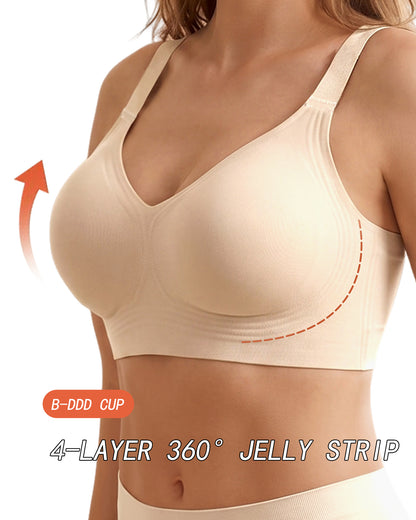 Womens Wireless Jelly Bra Plus Size