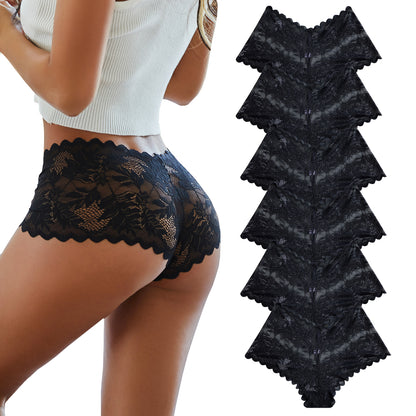 6 Pack Lace Underwear For Women