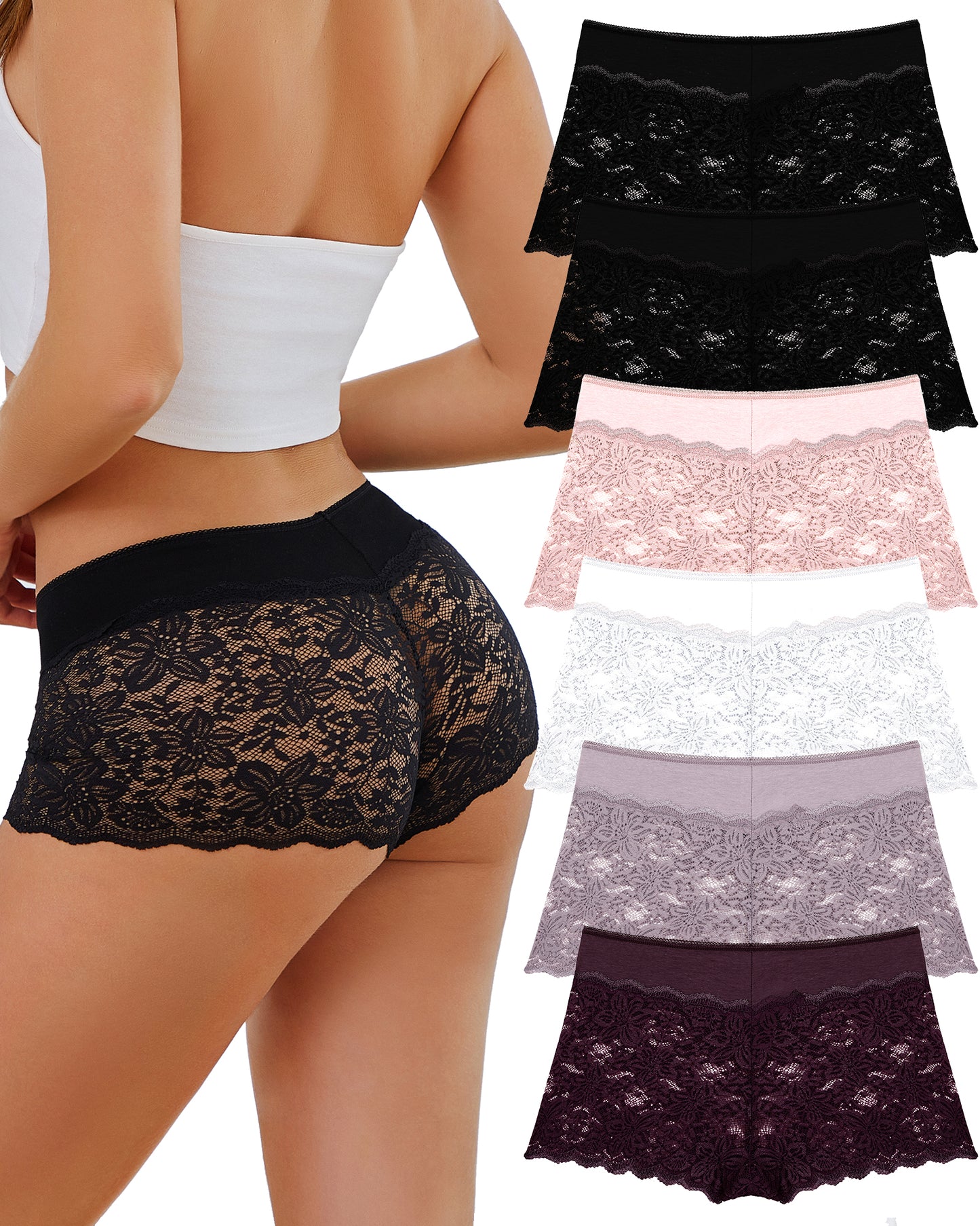 6pack Lace Underwear Boxer