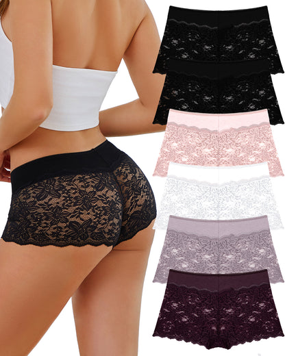 6pack Lace Underwear Boxer