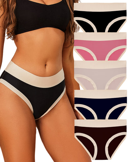 5pack Seamless High Waist Underwear