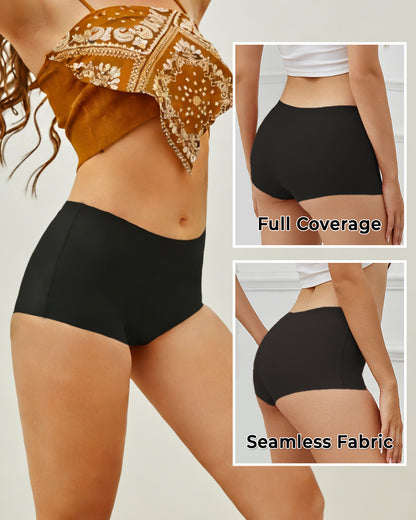 5Pcs Seamless Boy Shorts Underwear for Women