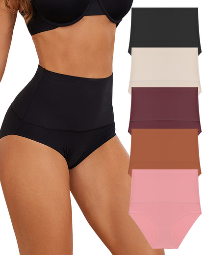 5 Pack Tummy Control Shapewear Underwear
