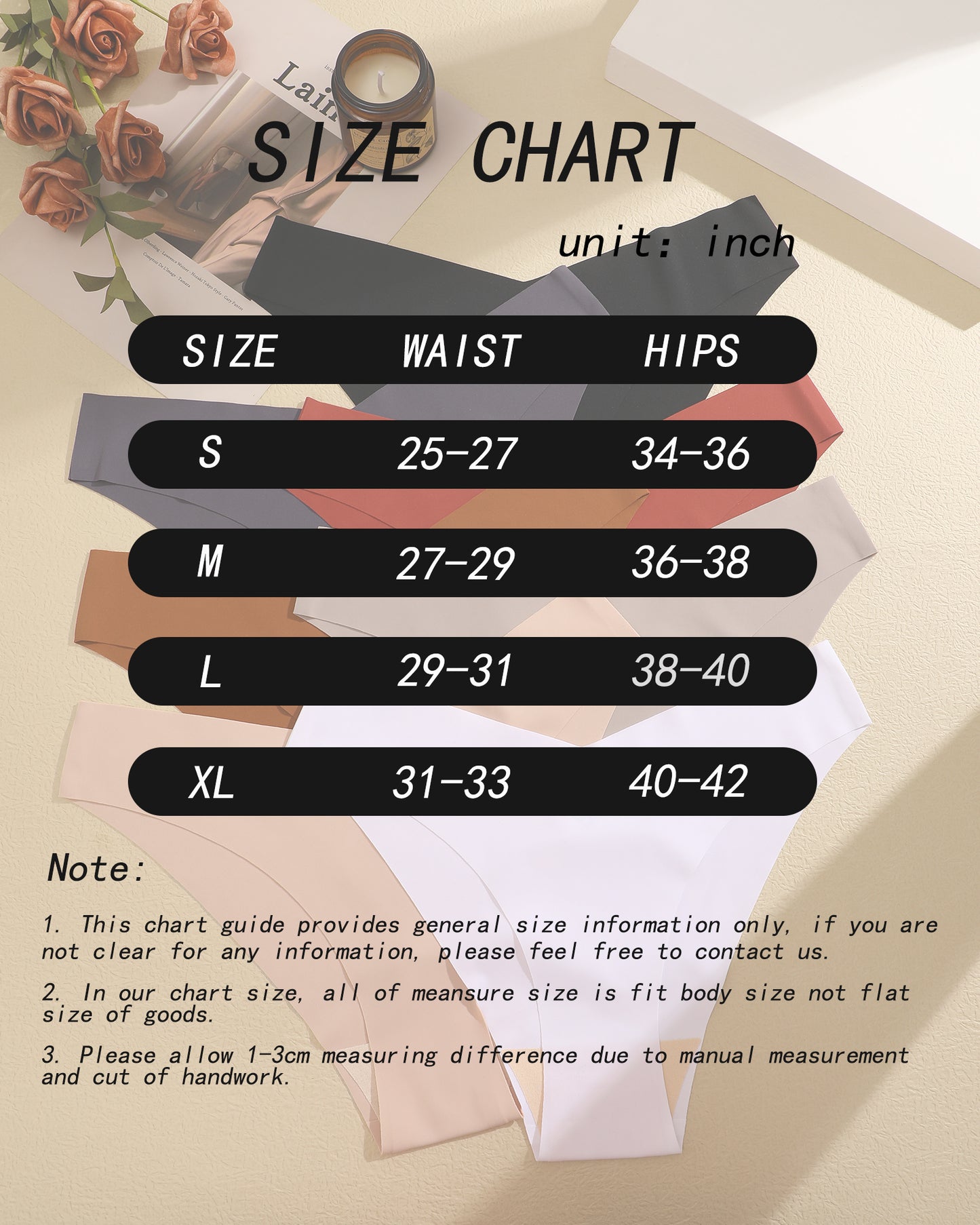 Seamless Underwear for women No Show 7 Pack