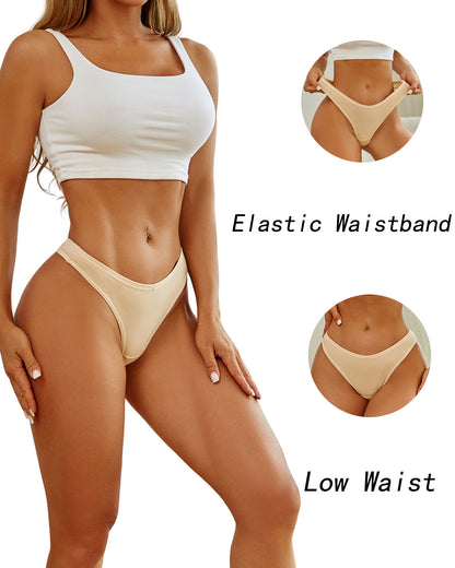 12 Pack Cotton Underwear for Women Thongs