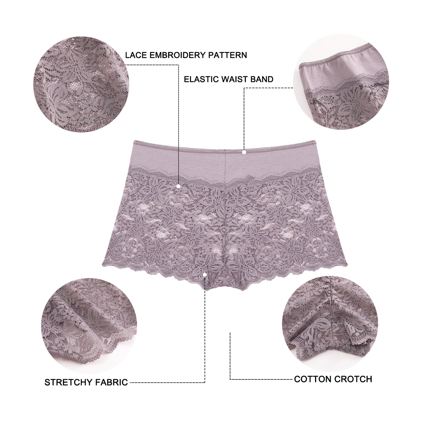 6pack Lace Underwear Boxer