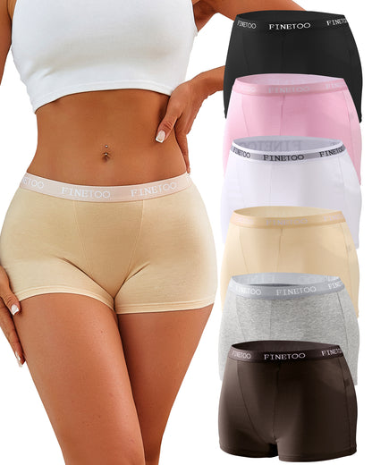 6Pcs Boyshort Underwear