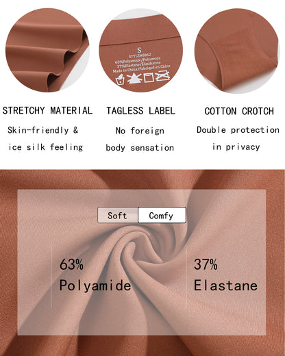 10 Pack Seamless Underwear for Women No Show Panties