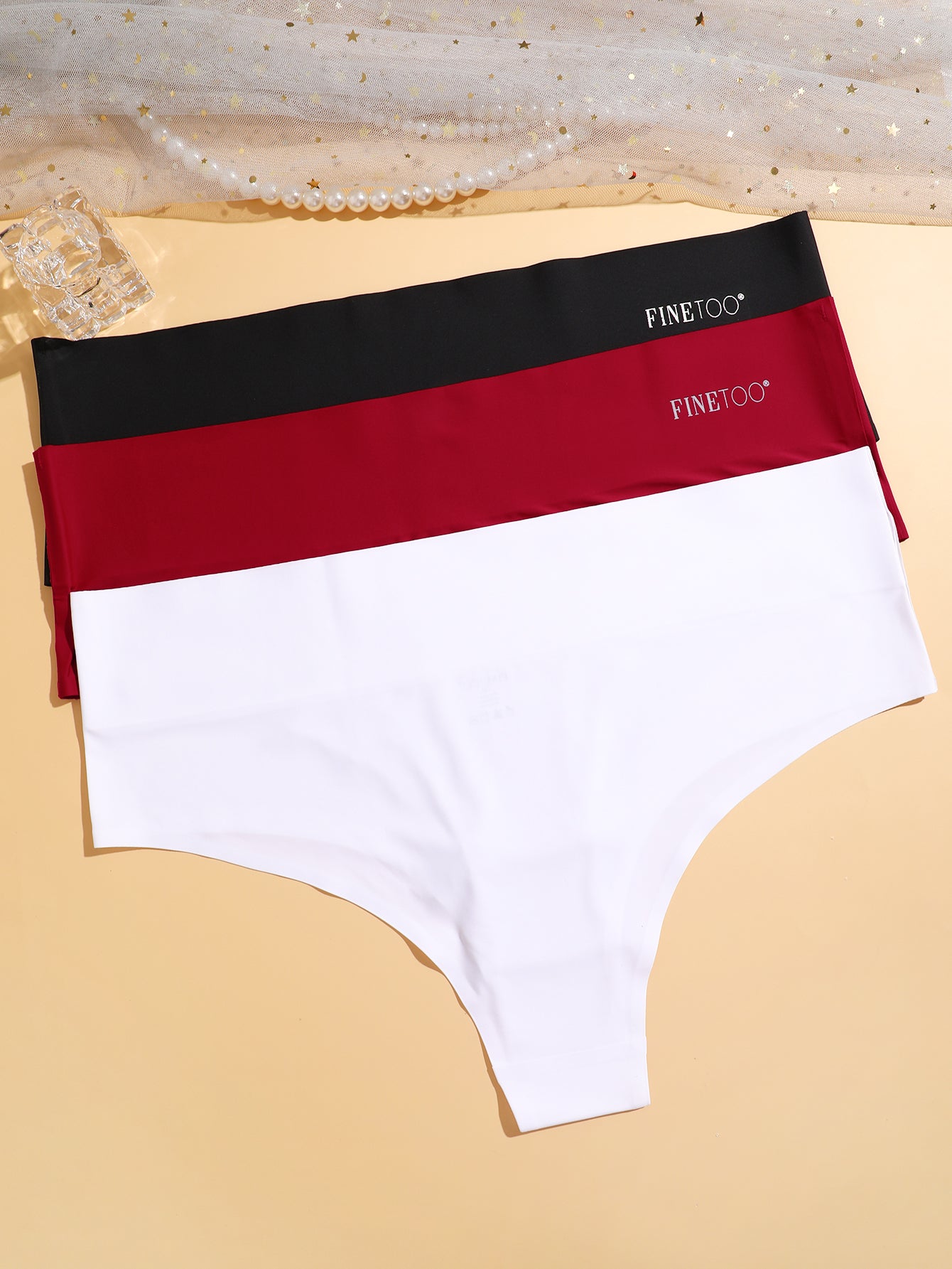 FINETOO 6 Pack Women's Seamless Hipster Underwear Palestine