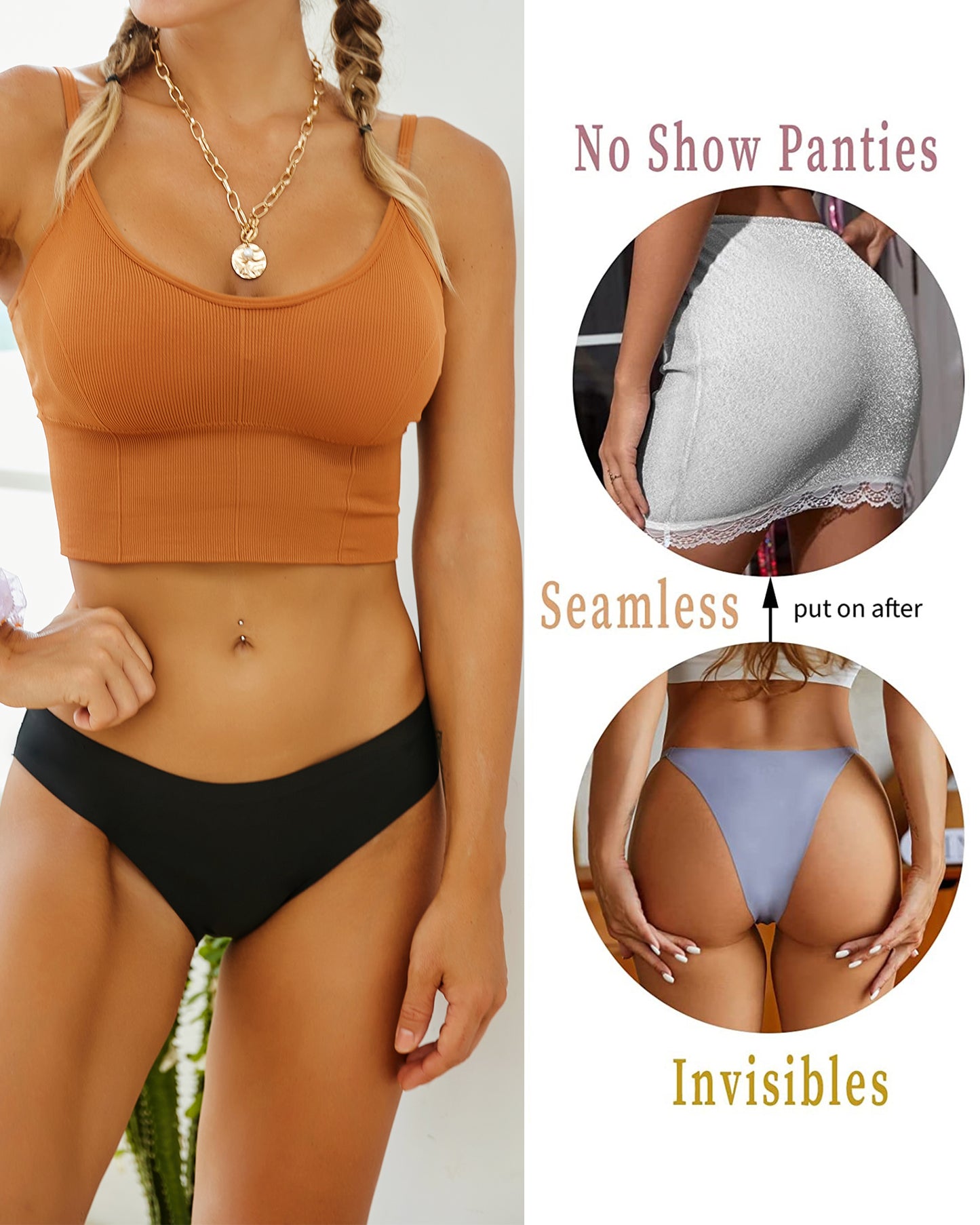 5pack Seamless Bikini Underwear