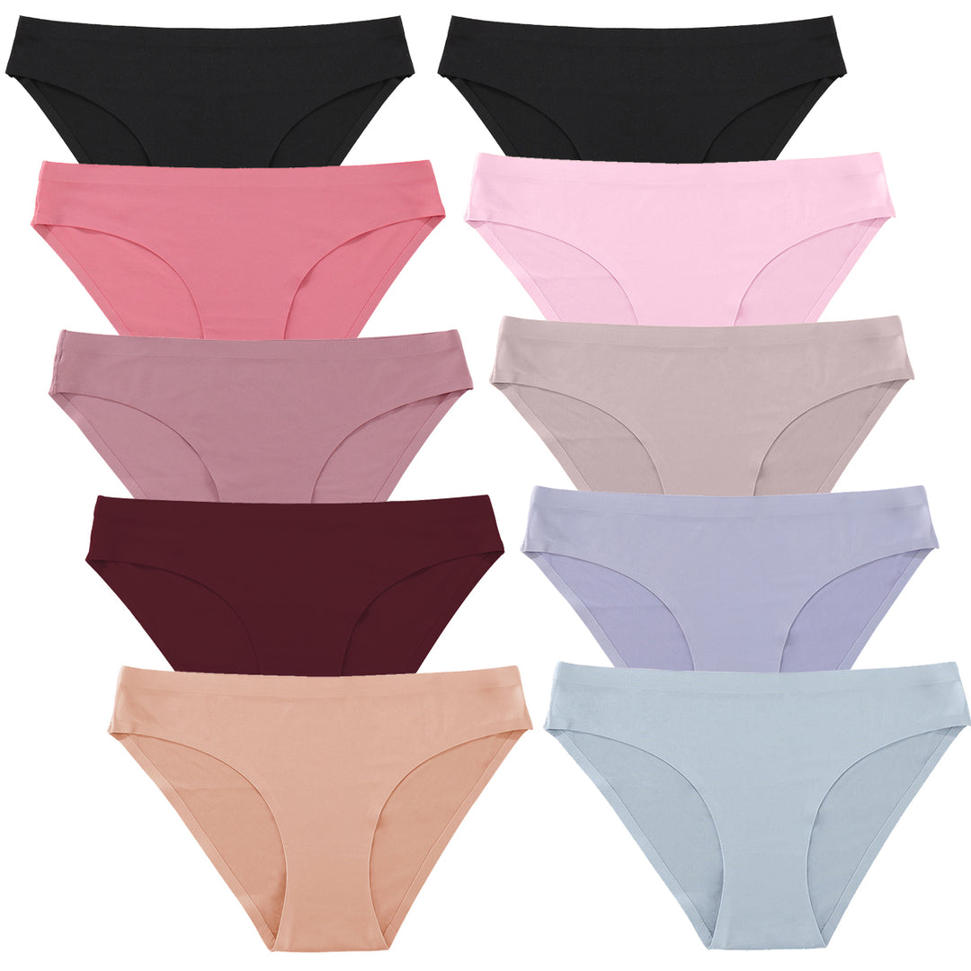 FINETOO 10 Pack Women Seamless Underwears