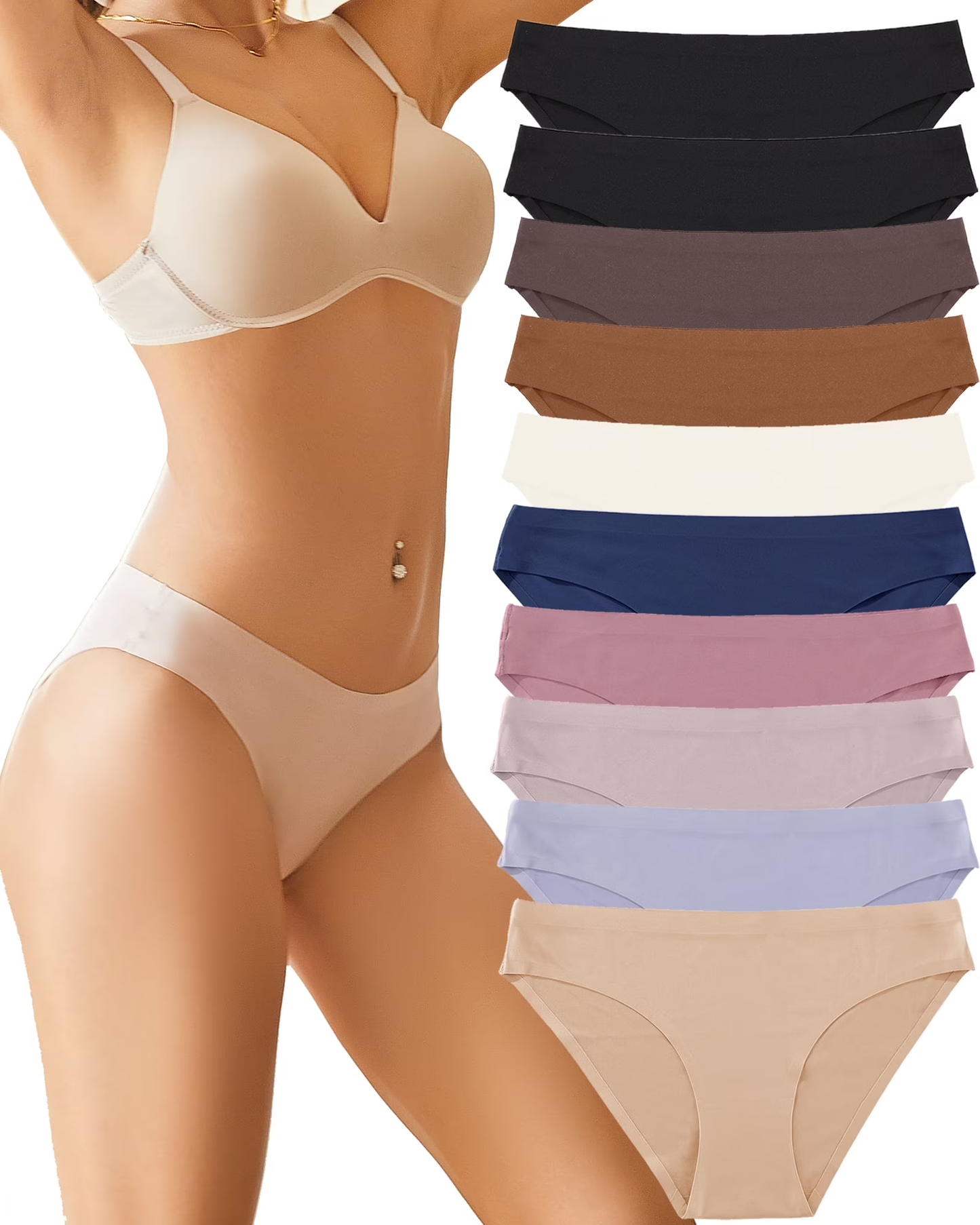 10pack Seamless Bikini Underwear