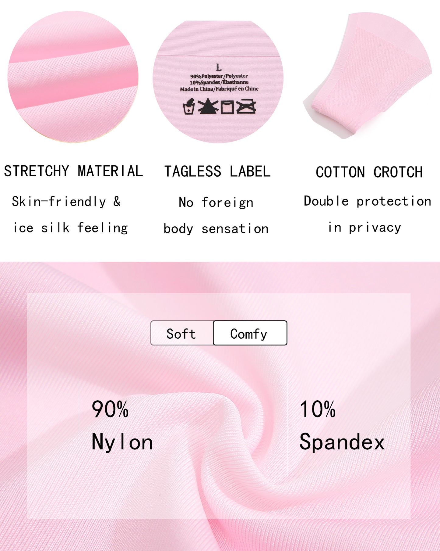5pcs Seamless Thongs