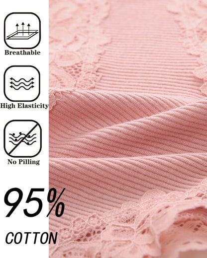 8PCS Cotton Lace Underwear