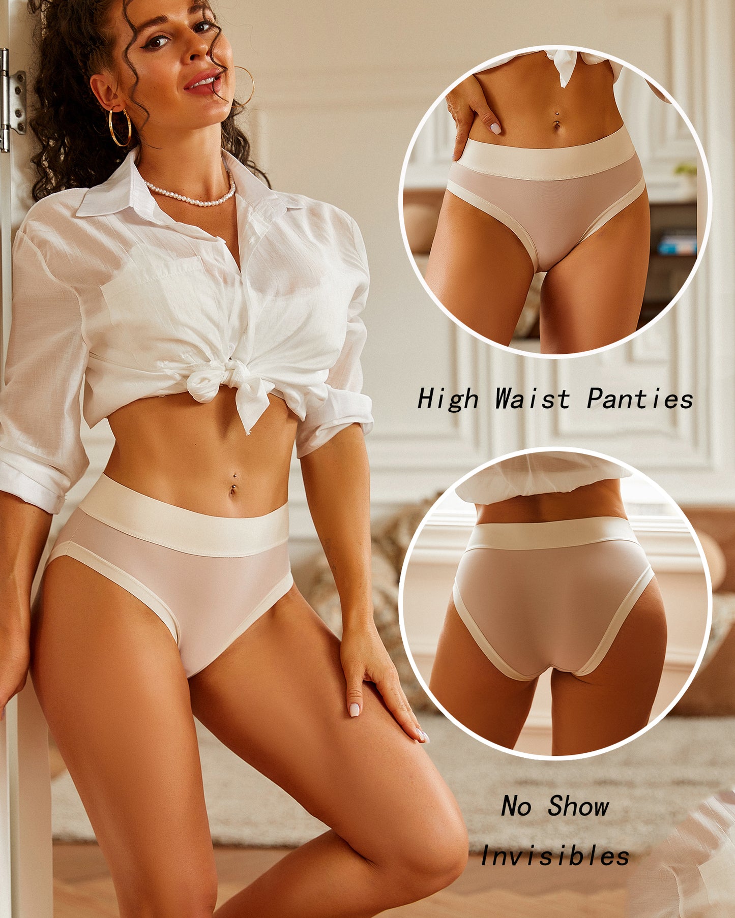 5pack Seamless High Waist Underwear