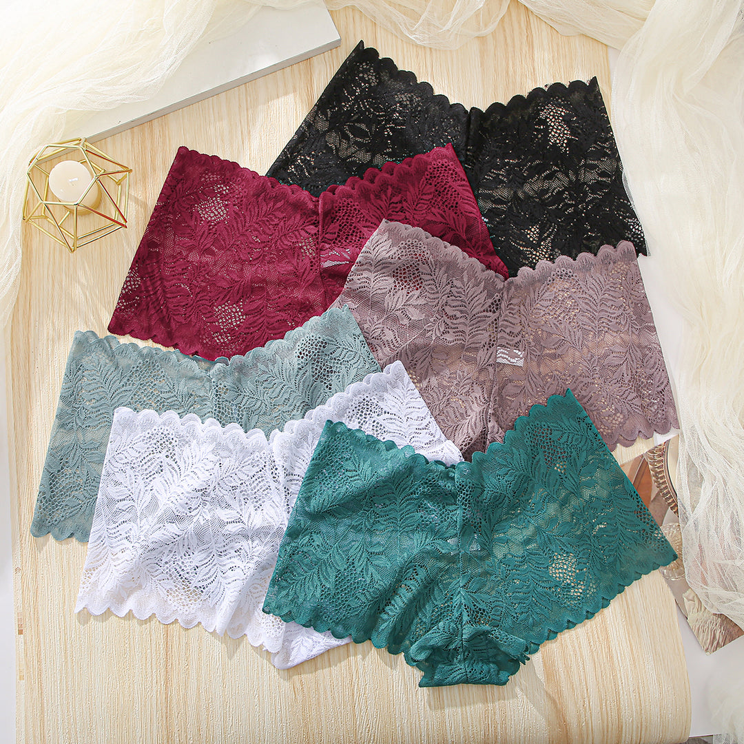 FINETOO 6 Pack Lace Underwear