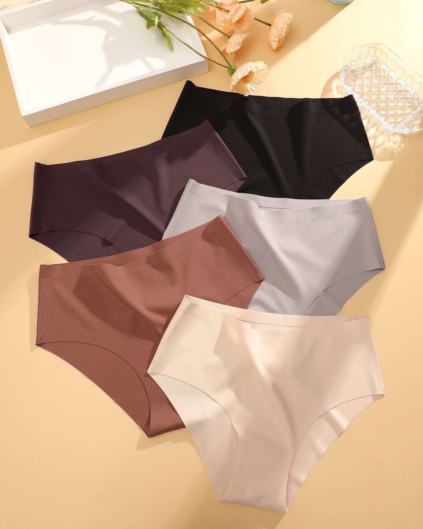10 Pack Seamless Underwear for Women No Show Panties