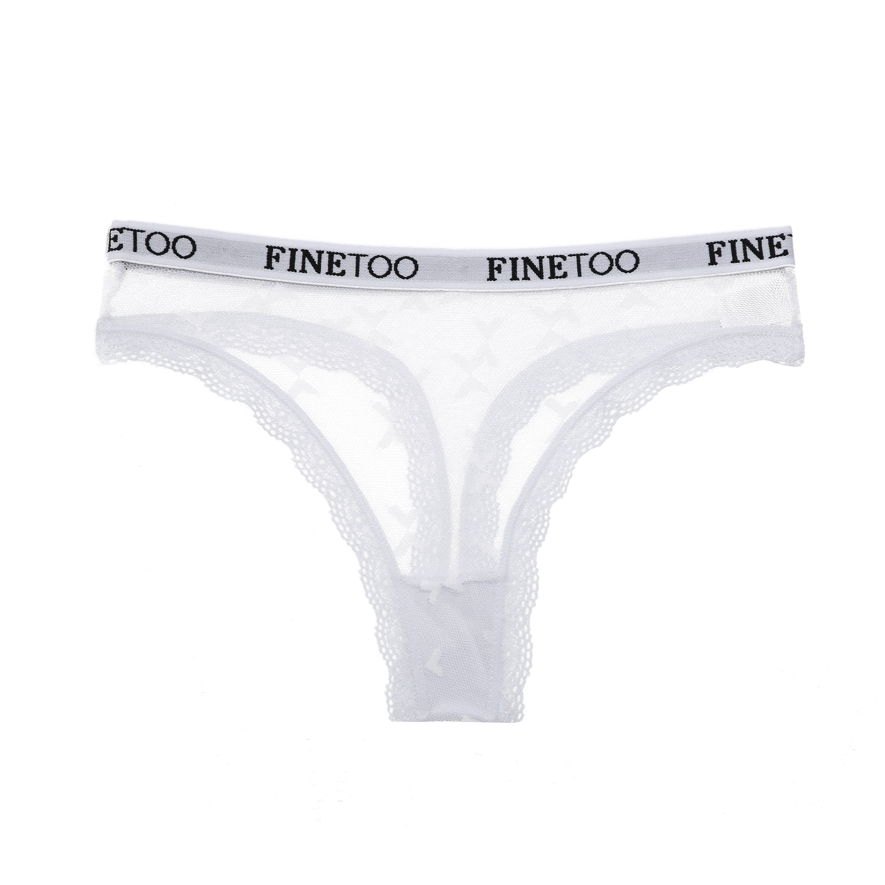 FINETOO Brazilian Cotton Seamless Cotton Panties Set, Sizes M 2XL