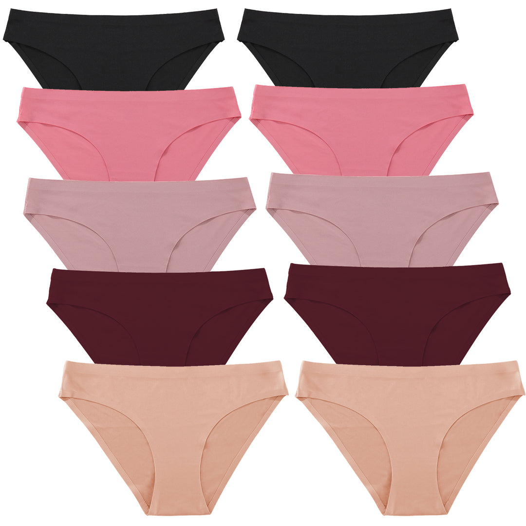 FINETOO 10 Pack Women Seamless Underwears