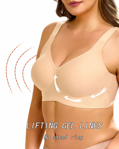 Womens Wireless Jelly Bra Plus Size