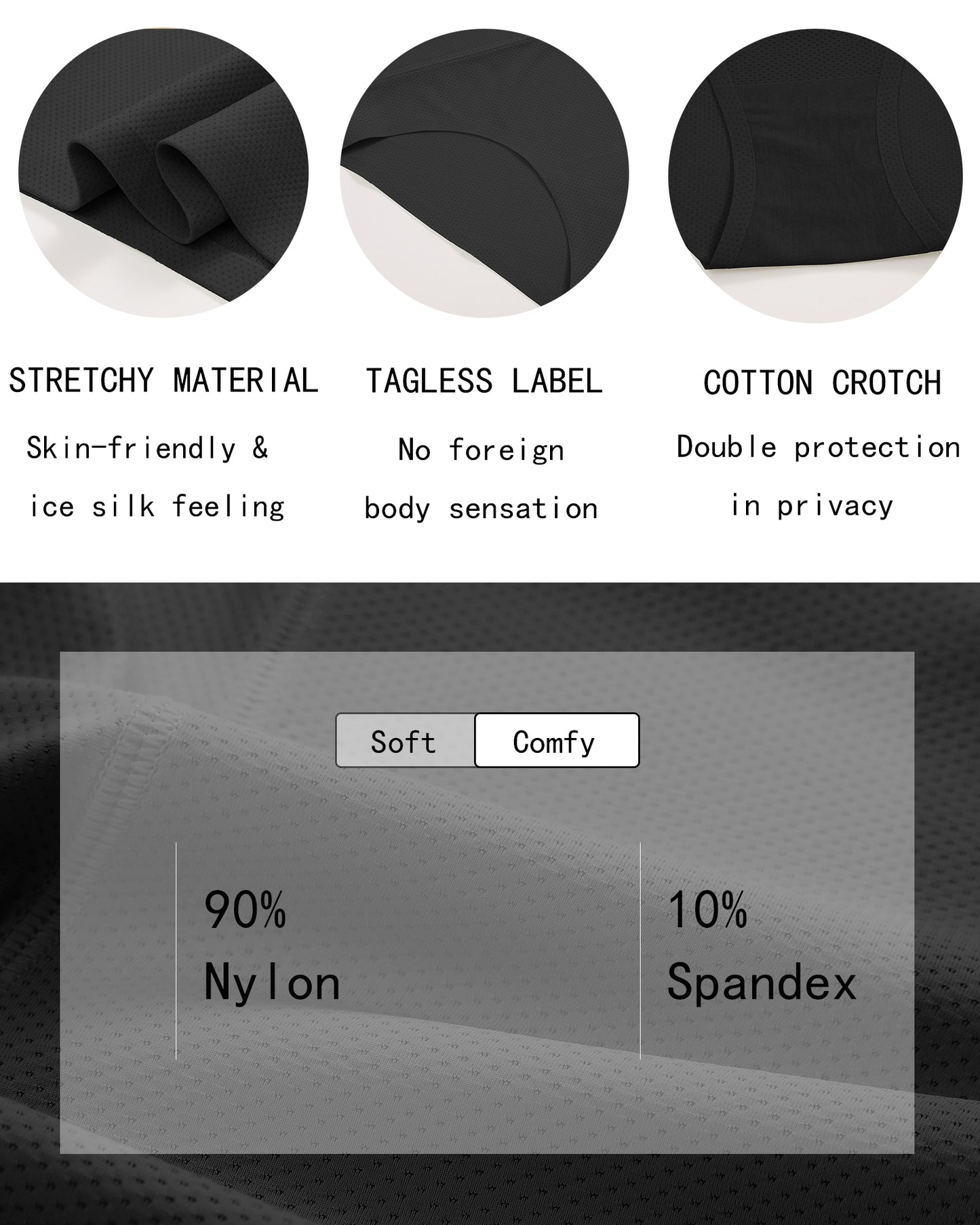 Finetoo 5 Pack Tummy Control Shapewear Underwear for Women