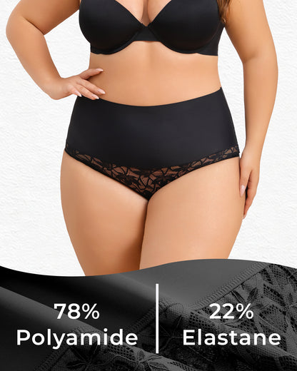 Finetoo 3 Pack Shapewear for Women Tummy Control High Waisted Panties