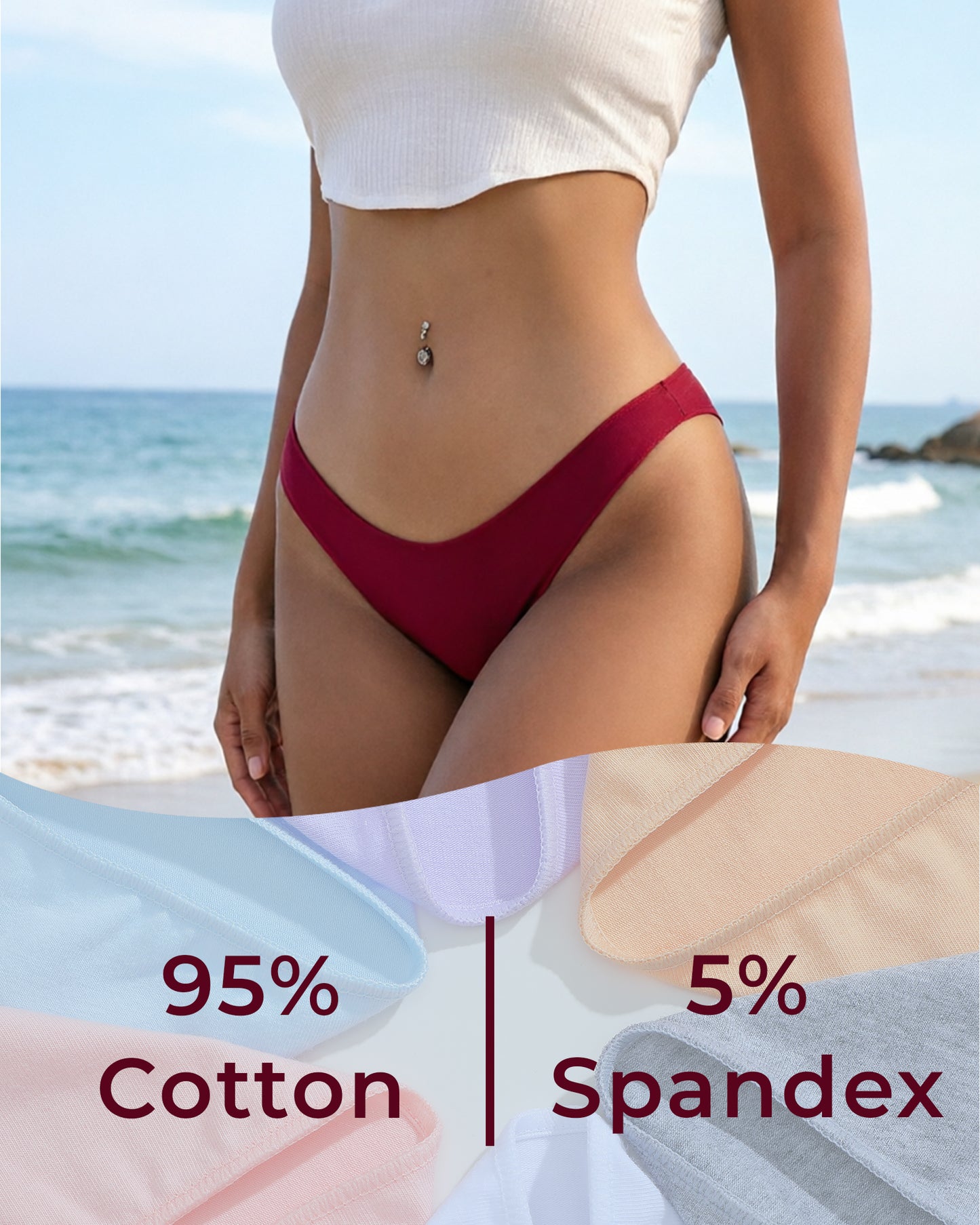 Cotton Underwear for Women Cheeky Panties