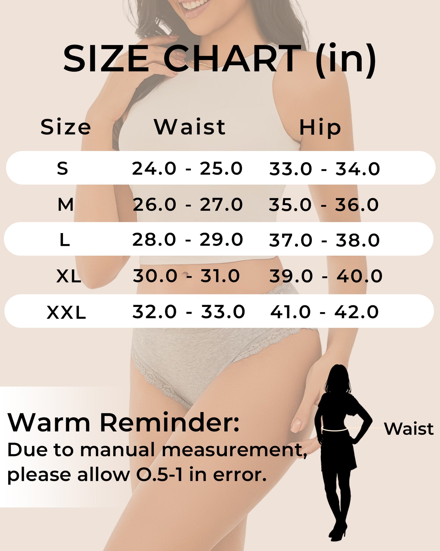 5 Pack Cotton Underwear for Women Lace Bikini Panties
